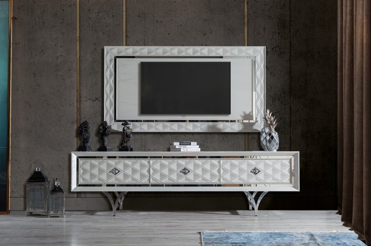 Zara Tv Ünitesi Beyaz | Evdekor Mobilya